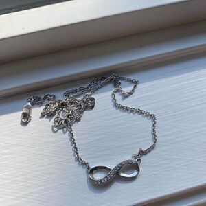 Elegant Silver Infinity Necklace